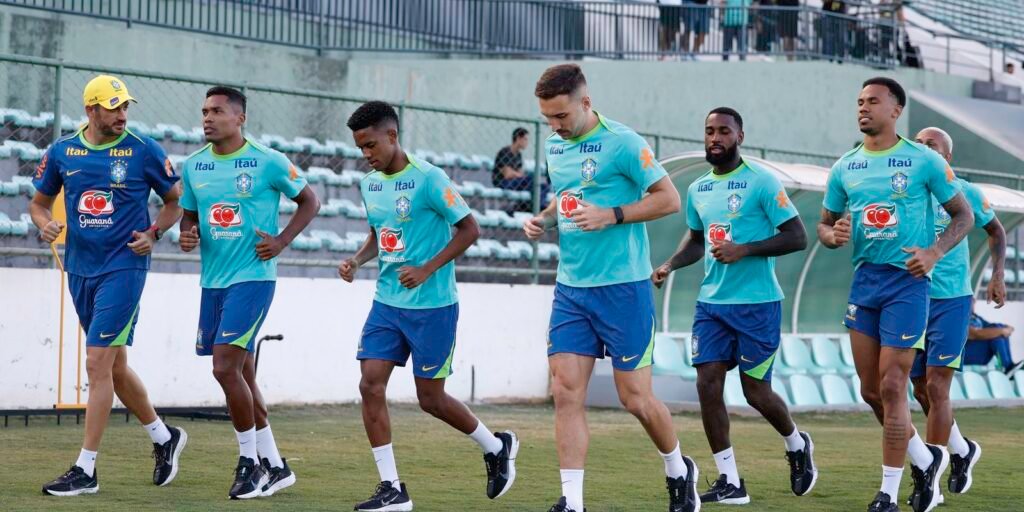 Eliminatórias: Dorival comanda primeiro treino com grupo completo Eliminatórias: Dorival comanda primeiro treino com grupo completo